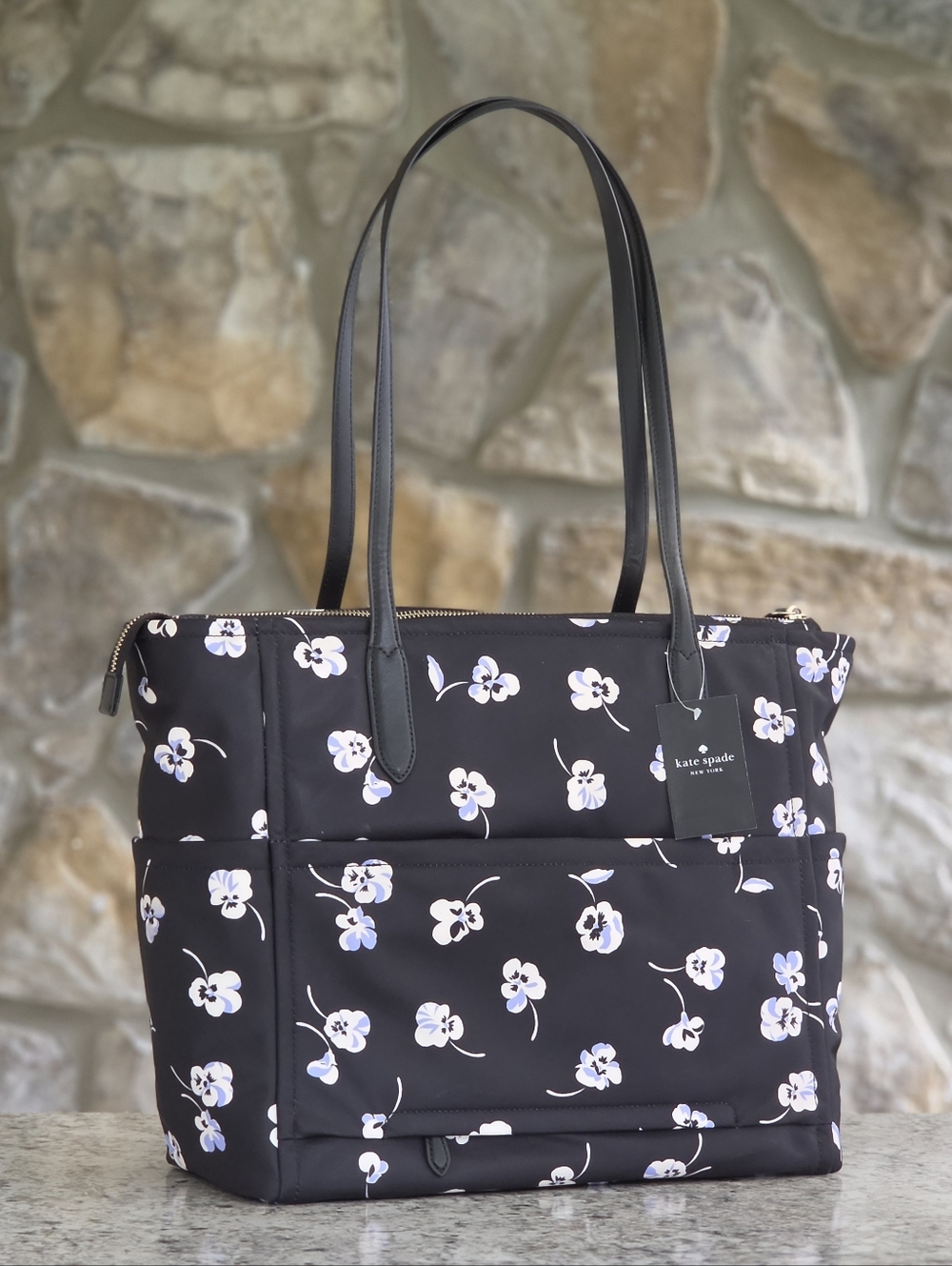 Kate Spade The Little Better Pans Chelsea Large Black Tote - Picture 3 of 8